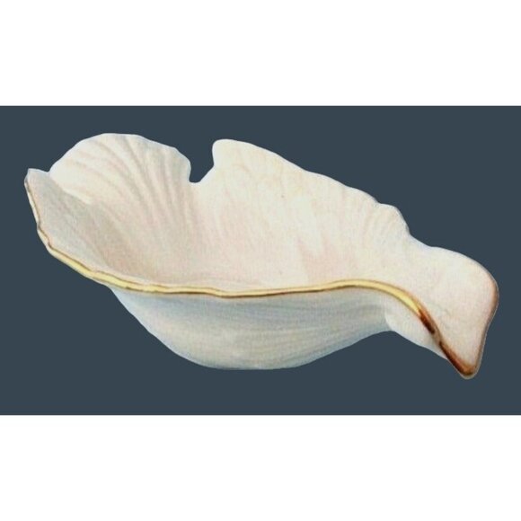 Lenox Fine China Dove Bird Dish With Gold Trim - Candy Trinket Potbourri Bowl - Picture 1 of 5